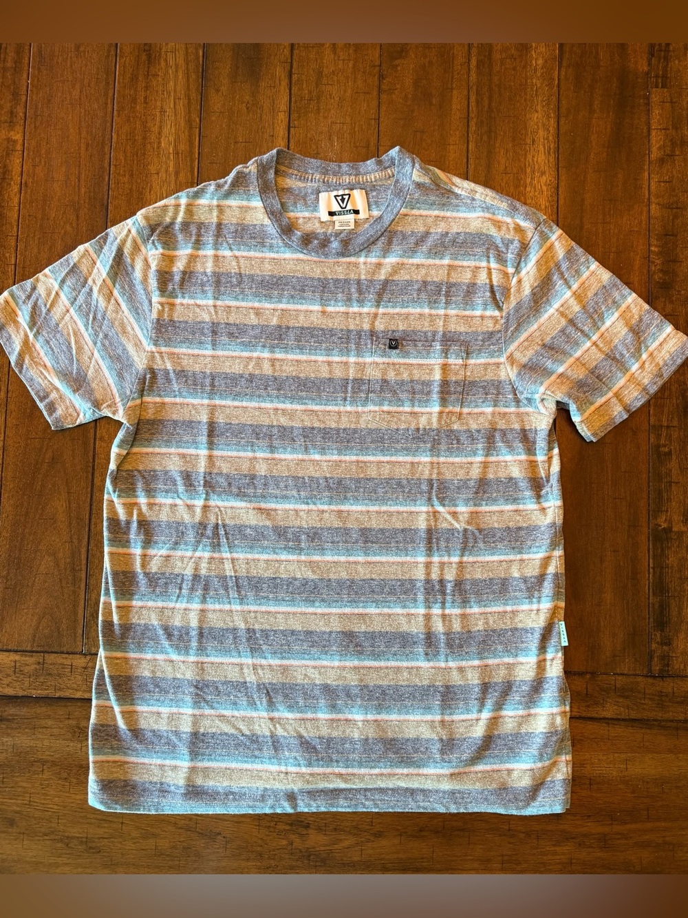 Vissla short sleeve stripped shirt